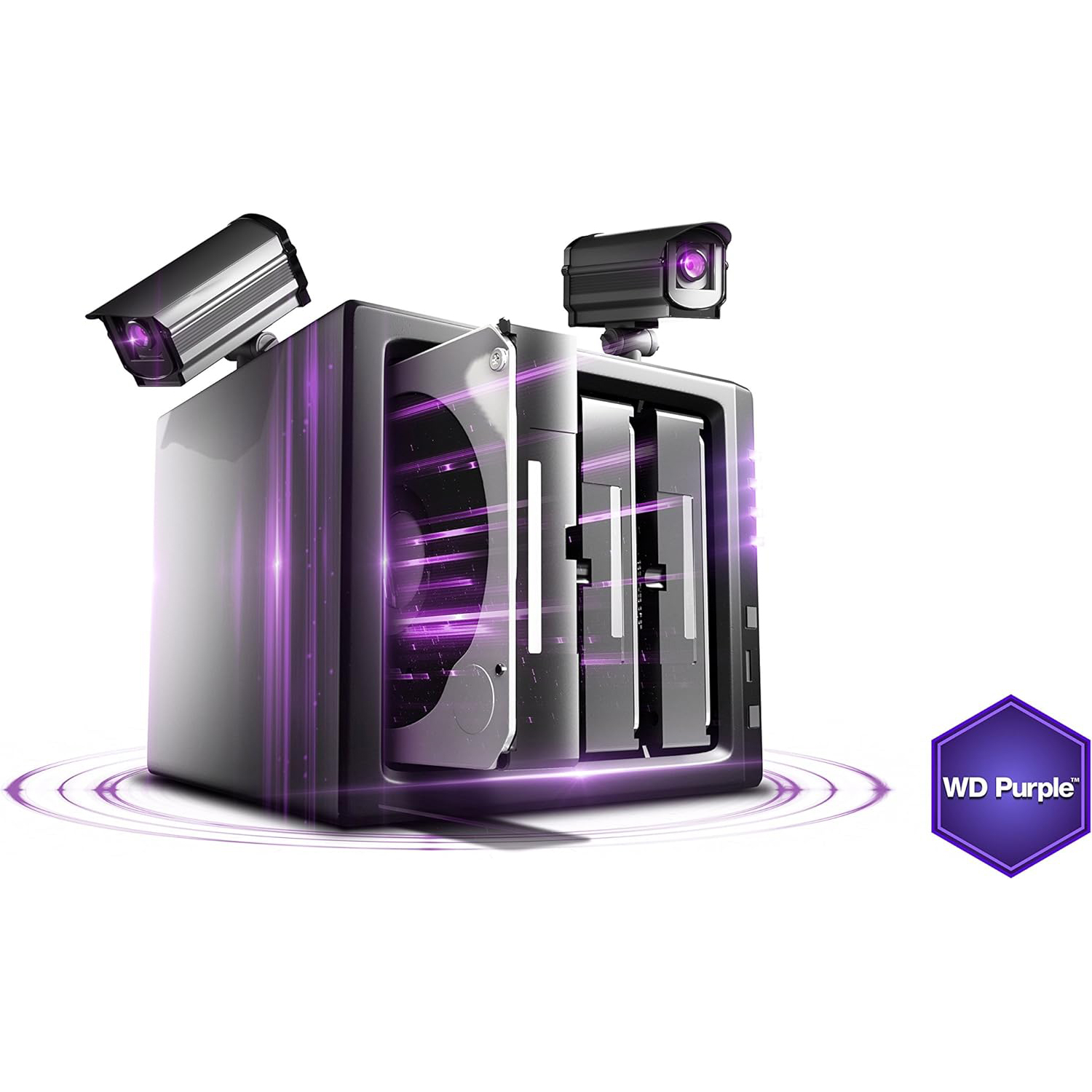هارددیسک اینترنال وسترن دیجیتال مدل Purple WD40PURZ ظرفیت 4 ترابایت - فراسنتر