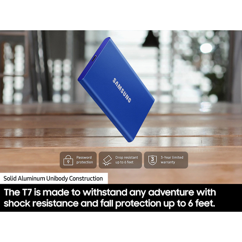 اس اس دی اینترنال سامسونگ مدل T7 USB 3.2 ظرفیت چهار ترابایت - فراسنتر - دیجیتالی زندگی کن!