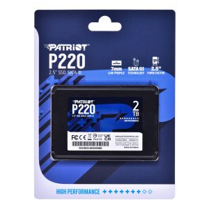 اس اس دی اینترنال پتریوت مدل Patriot 2TB P220 ظرفیت 2 ترابایت فراسنتر - دیجیتالی زندگی کن!