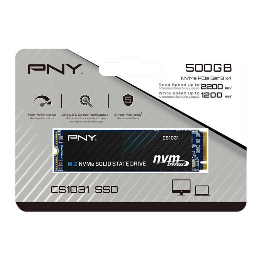 اس اس دی اینترنال پی ان وای مدل CS1031 M.2 2280 NVMe Gen3x4 ظرفیت 500 گیگابایت فراسنتر - دیجیتالی زندگی کن!