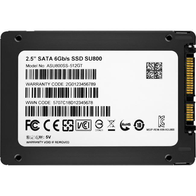 حافظه SSD ای دیتا مدل SU800 ظرفیت 512 گیگابایت - فراسنتر