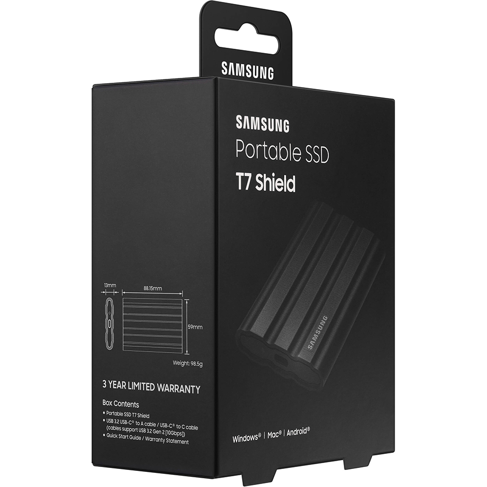 اس اس دی اکسترنال سامسونگ مدل T7 SHIELD ظرفیت یک ترابایت