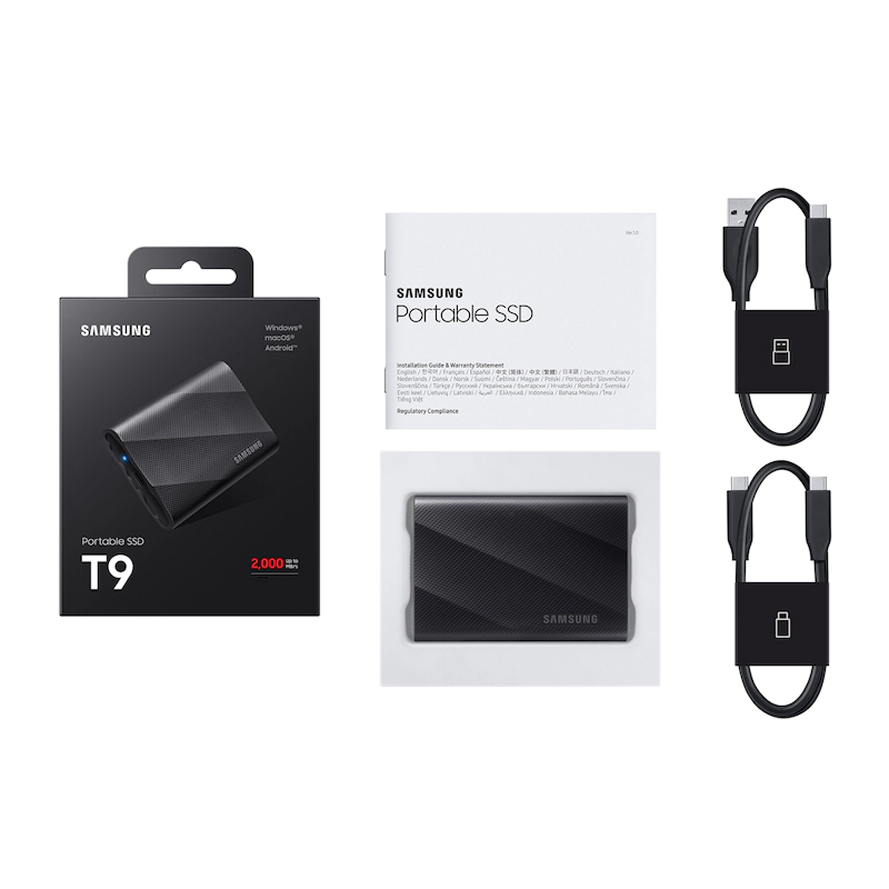 حافظه SSD اکسترنال سامسونگ مدل Portable SSD T9 ظرفیت 2 ترابایت - فراسنتر - دیجیتالی زندگی کن!