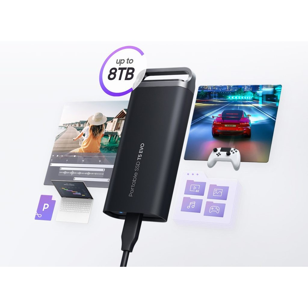 اس اس دی اکسترنال سامسونگ مدل Portable SSD T5 EVO ظرفیت چهار ترابایت - فراسنتر - دیجیتالی زندگی کن!