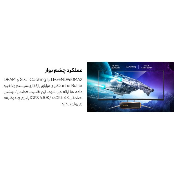 اس اس دی اینترنال ای دیتا مدل LEGEND 960 MAX  ظرفیت دو ترابایت