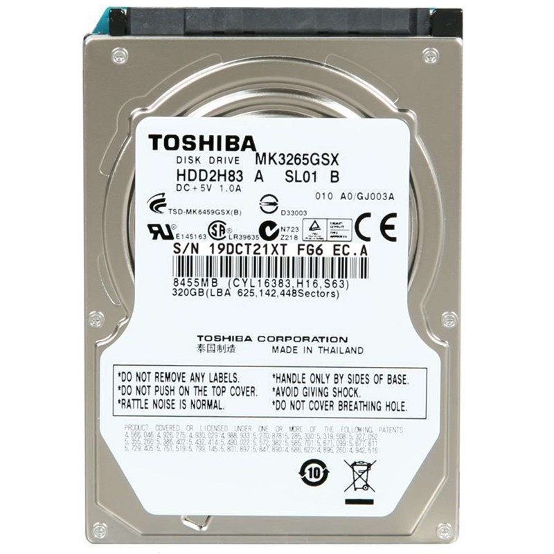 هارددیسک اینترنال توشیبا مدل MK3265GSX ظرفیت 320 گیگابایت - فراسنتر - دیجیتالی زندگی کن!