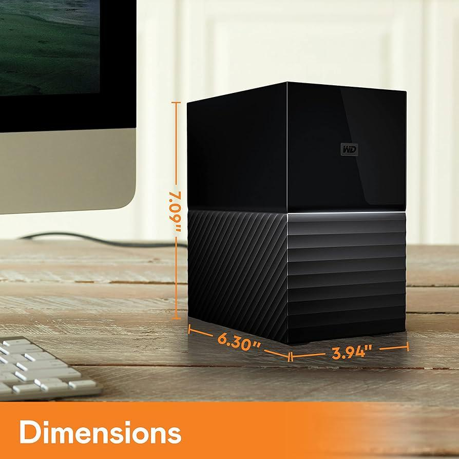هارد دیسک اکسترنال وسترن دیجیتال مدل WD MYBOOK DUO 28TB ظرفیت 28 ترابایت - فراسنتر