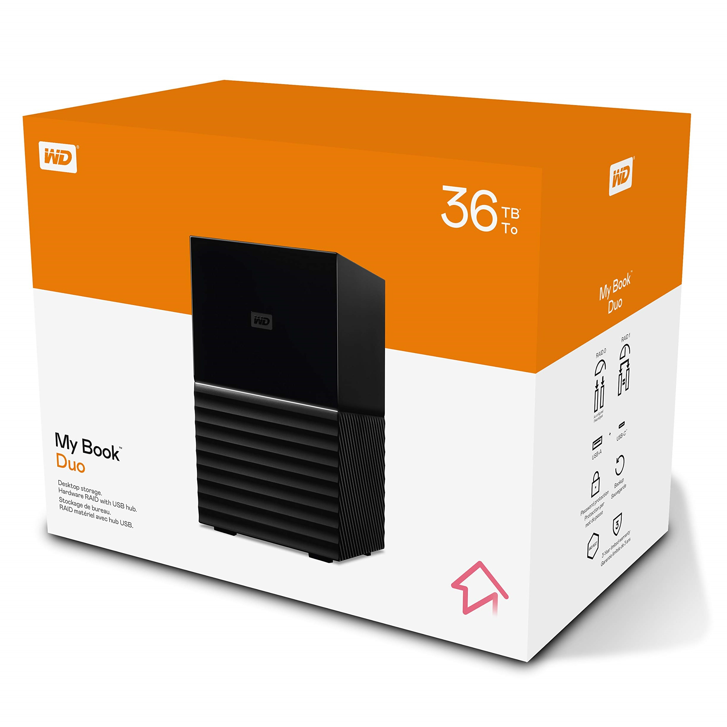 هارد اکسترنال وسترن دیجیتال مدل WD MYBOOK DUO 36TB ظرفیت 36 ترابایت - فراسنتر