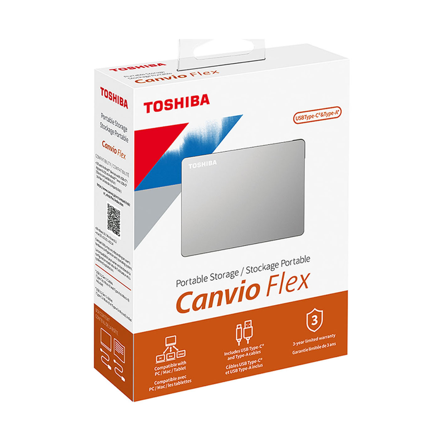 هارد اکسترنال توشیبا مدل CANVIO FLEX ظرفیت چهار ترابایت - فراسنتر