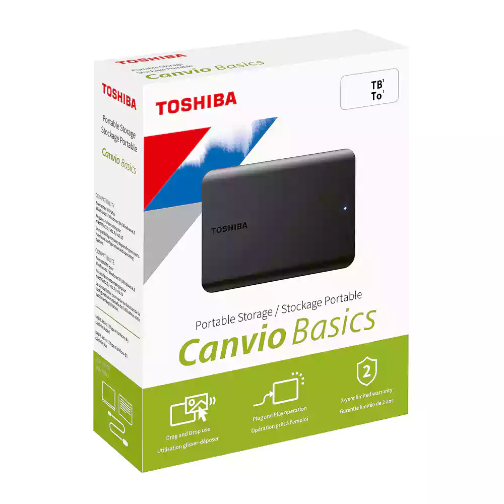 هارد اکسترنال توشیبا مدل Canvio Basics ظرفیت 4 ترابایت - فراسنتر